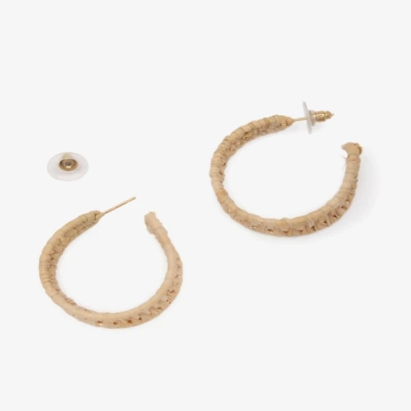 Woven Dangle Earrings Gold