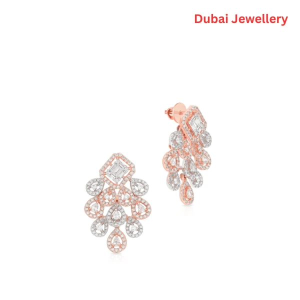 Mine Diamond Earring-18 Karat Gold